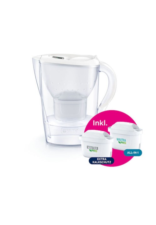 Brita Marella Κανάτα Σερβιρίσματος White με Φίλτρο 2400ml