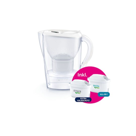 Brita Marella Κανάτα Σερβιρίσματος White με Φίλτρο 2400ml