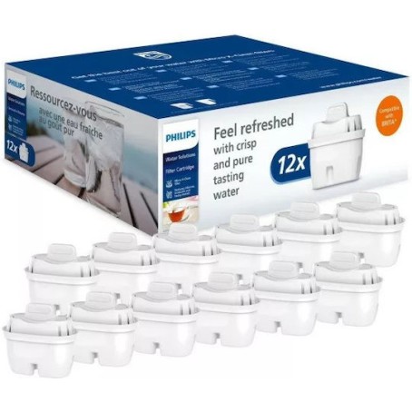 Philips Ανταλλακτικό Φίλτρο Νερού για Κανάτα Micro Xclean 12τμχ
