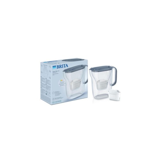 Brita Style Essential Κανάτα Σερβιρίσματος Πλαστική Stone Blue με Φίλτρο 2400ml