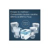 Brita Style Essential Κανάτα Σερβιρίσματος Πλαστική Stone Blue με Φίλτρο 2400ml