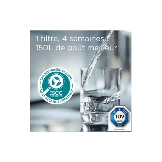 Brita Style Essential Κανάτα Σερβιρίσματος Πλαστική Stone Blue με Φίλτρο 2400ml
