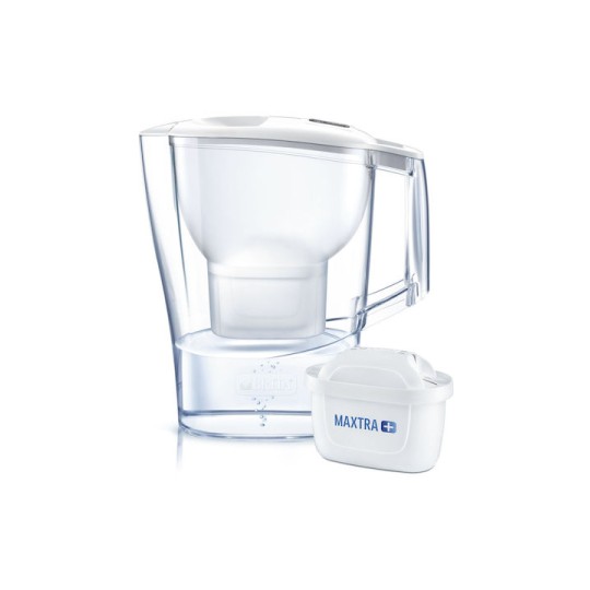 Brita Fill & Enjoy Aluna Κανάτα Σερβιρίσματος Πλαστική White με 1 Ανταλλακτικό Φίλτρο 2400ml
