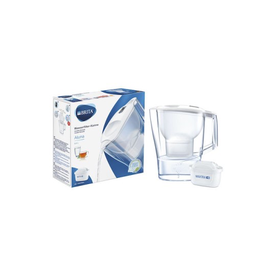 Brita Fill & Enjoy Aluna Κανάτα Σερβιρίσματος Πλαστική White με 1 Ανταλλακτικό Φίλτρο 2400ml