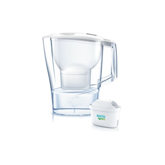 Brita Fill & Enjoy Aluna Κανάτα Σερβιρίσματος Πλαστική White με 1 Ανταλλακτικό Φίλτρο 2400ml