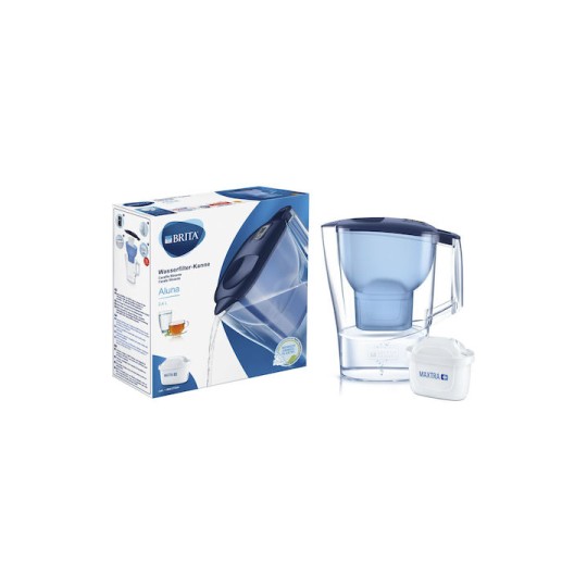 Brita Aluna Κανάτα Σερβιρίσματος Πλαστική Blue με 1 Ανταλλακτικό Φίλτρο 2400ml
