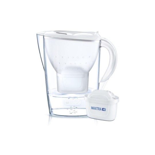 Brita Marella Κανάτα Σερβιρίσματος Πλαστική White με 1 Ανταλλακτικό Φίλτρο 2400ml