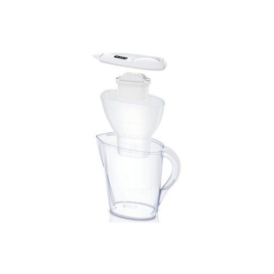 Brita Marella Κανάτα Σερβιρίσματος Πλαστική White με 1 Ανταλλακτικό Φίλτρο 2400ml