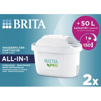 Brita Ανταλλακτικό Φίλτρο Νερού για Κανάτα Maxtra Pro All-in-1 2τμχ