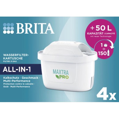 Brita Ανταλλακτικό Φίλτρο Νερού για Κανάτα Maxtra Pro All-in-1 4τμχ
