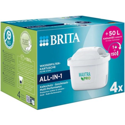 Brita Ανταλλακτικό Φίλτρο Νερού για Κανάτα Maxtra Pro All-in-1 4τμχ