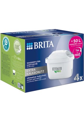 Brita Ανταλλακτικό Φίλτρο Νερού για Κανάτα Maxtra Pro Extra Lime Protection 4τμχ