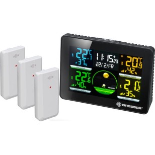Bresser Quadro NLX 7000023 Μετεωρολογικός Σταθμός Ψηφιακός Επιτραπέζιος Μαύρος