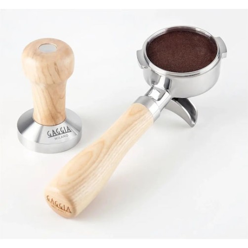 Gaggia Πατητήρι με Επίπεδη Επιφάνεια 58mm σε Καφέ Χρώμα