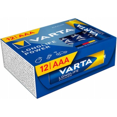 Varta Longlife Power Αλκαλικές Μπαταρίες AAA 1.5V 12τμχ