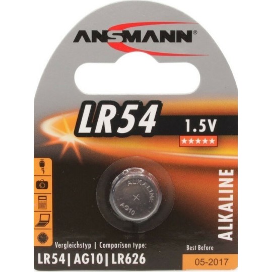 Ansmann Αλκαλική Μπαταρία Ρολογιών LR54 1.5V 1τμχ