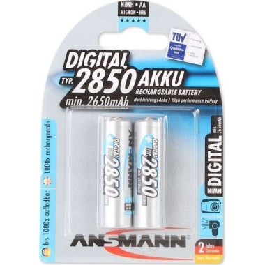 Ansmann Digital Επαναφορτιζόμενες Μπαταρίες AA Ni-MH 2850mAh 1.2V 2τμχ