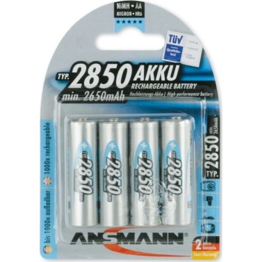 Ansmann Επαναφορτιζόμενες Μπαταρίες AA Ni-MH 2850mAh 1.2V 4τμχ