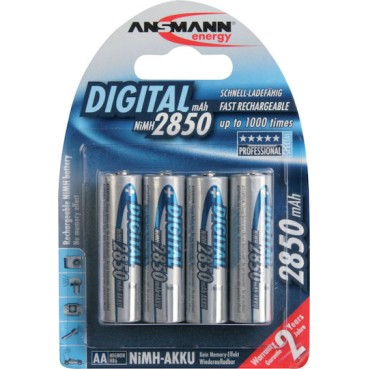 Ansmann Επαναφορτιζόμενες Μπαταρίες AA Ni-MH 2850mAh 1.2V 4τμχ