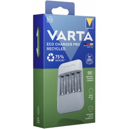 Varta Eco Charger Pro Recycled USB 4 Μπαταριών Ni-MH Μεγέθους AA/AAA