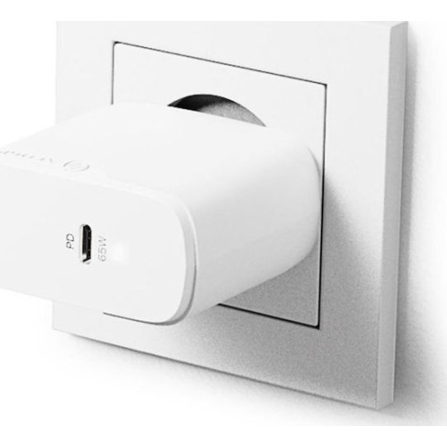 Alogic Φορτιστής Χωρίς Καλώδιο με Θύρα USB-C 65W Λευκός (WCG1X65-EU)