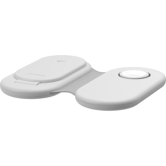 Alogic Ασύρματος Φορτιστής (Qi Pad) Λευκός (PackAway)