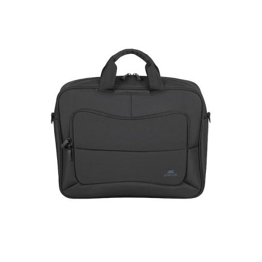 Rivacase Τσάντα Ώμου / Χειρός για Laptop σε Μαύρο χρώμα