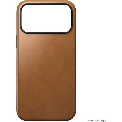 Nomad Modern Back Cover Δερμάτινο 0.85mm Καφέ (iPhone 17 Pro Max)