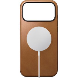 Nomad Modern Back Cover Δερμάτινο 0.85mm Καφέ (iPhone 17 Pro Max)