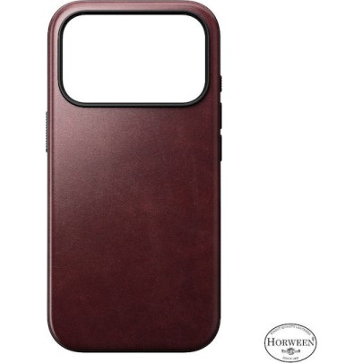 Nomad 360 Full Cover Δερμάτινο / Σιλικόνης 0.85mm με Λουράκι Μπορντό (iPhone 17 Pro)