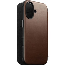 Nomad Book Δερμάτινο 0.85mm Καφέ (iPhone 17)