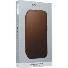 Nomad Book Δερμάτινο 0.85mm Καφέ (iPhone 17)