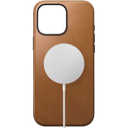 Nomad Modern 360 Full Cover Δερμάτινο 1.15mm με Λουράκι Καφέ (iPhone 16 Pro Max)