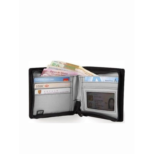 Blocking Bifold Wallet Ανδρικό Πορτοφόλι με RFID Μαύρο