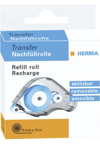 Herma Κόλλα Roller Transfer Refill Pack Removable 15m για Χαρτί