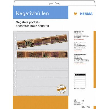 Herma Negative Packets PP Clear 25 Sheets/6-Strips Αξεσουάρ Φωτογραφικής Μηχανής 2τμχ