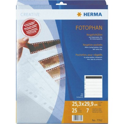 Herma Negative Packets PP Clear 25 Sheets/6-Strips Αξεσουάρ Φωτογραφικής Μηχανής 2τμχ
