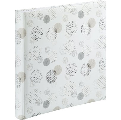 HAMA Άλμπουμ Jumbo Graphic Dots Κατάλληλο για Φωτογραφίες 10x15εκ. Μπεζ, Μαύρο, Λευκό 30x30εκ.