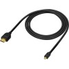Sony HDMI 1.4 High Speed 1080p 120Hz Cable HDMI male - micro HDMI male 1.5m Μαύρο