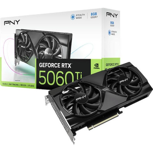 PNY GeForce RTX 5060 Ti 8GB GDDR7 Dual Fan Κάρτα Γραφικών