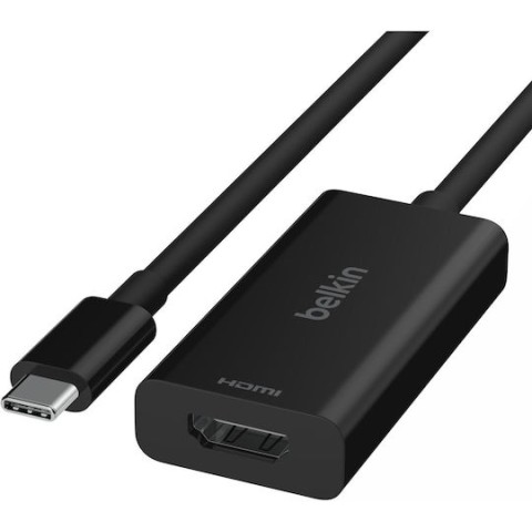 Belkin Μετατροπέας USB-C male σε HDMI / USB-C female 1τμχ AVC013BTBK