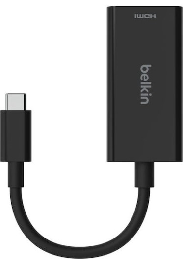 Belkin Μετατροπέας USB-C male σε HDMI / USB-C female 1τμχ AVC013BTBK