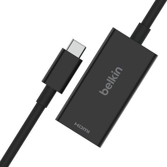 Belkin Μετατροπέας USB-C male σε HDMI / USB-C female 1τμχ AVC013BTBK