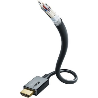 Inakustik HDMI 2.1 Ultra High Speed 48Gbps 4K 120Hz HDR VRR Cable HDMI male - HDMI male 2m Μαύρο