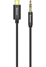 Baseus Yiven USB 2.0 Cable USB-C male - 3.5mm Μαύρο 1.2m CAM01-01