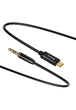 Baseus Yiven USB 2.0 Cable USB-C male - 3.5mm Μαύρο 1.2m CAM01-01