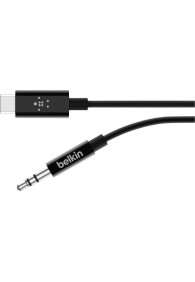 Belkin USB 2.0 Cable USB-C male - 3.5mm Μαύρο 0.9m F7U079bt03-BLK