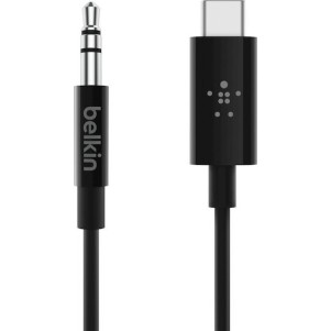 Belkin USB 2.0 Cable USB-C male - 3.5mm Μαύρο 0.9m F7U079bt03-BLK