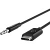 Belkin USB 2.0 Cable USB-C male - 3.5mm Μαύρο 0.9m F7U079bt03-BLK