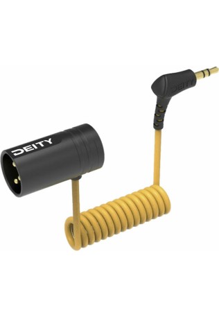 Deity Cable XLR male - 3.5mm male Κίτρινο 0.3m (DY-V-LINK)